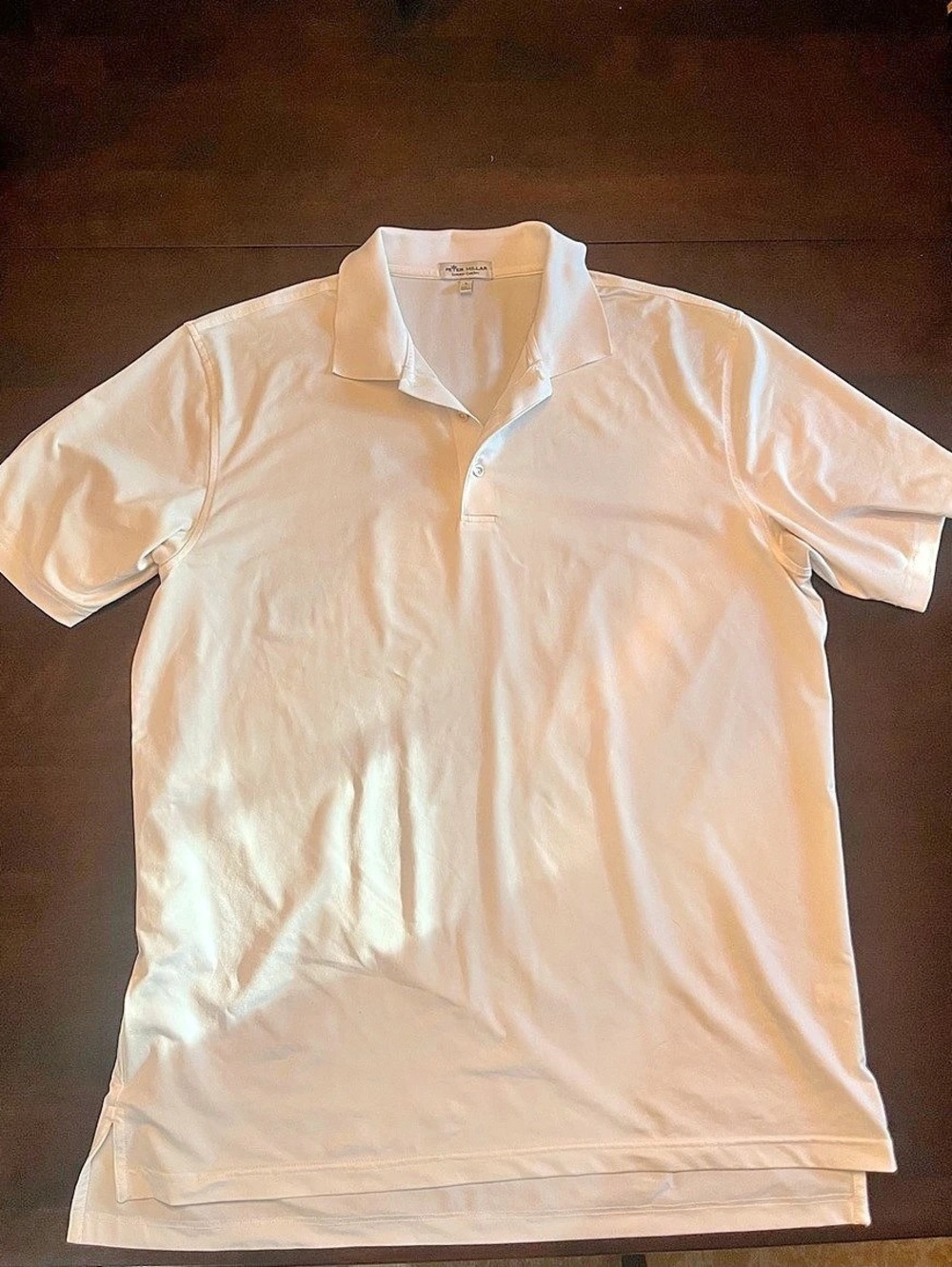 Peter Millar Summer Comfort Solid Performance Polo White Size L
